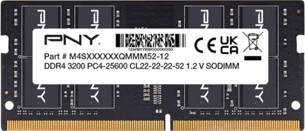 DDR4 Sodimm Pny 16GB Cl22 3200
