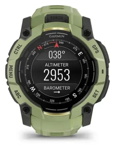 Smartwatch Garmin Instinct 3 50Mm Amoled Verde Correa Verde