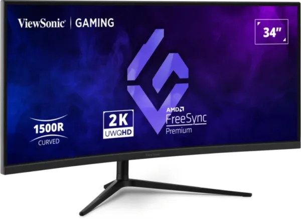 MONITOR VIEWSONIC 34" 21:9, 3440 x 1440, VA, 1500R curved gaming monitor, 180Hz, 1ms MPRT