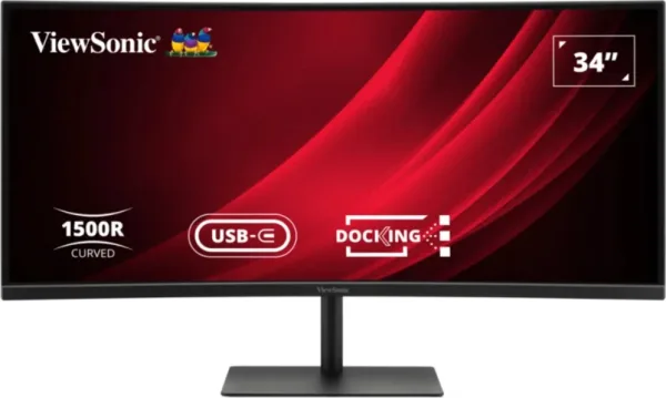 Monitor Viewsonic 34" QHD Curvo HDMI Dp 65W USB-C USB Rj45 Multi Ajus.altura