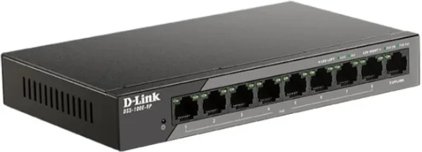 D-LINK SWITCH 8 PUERTOS 10/100 + 1000BaseT PoE LONG RANGE