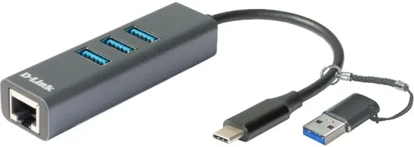 D-Link Docking Station USB-C 4 en 1 con Ethernet/Suministro Electrico