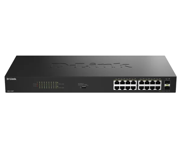 D-LINK SWITCH 16 PUERTOS 10/100/1Gbit w/2 SFP PoE