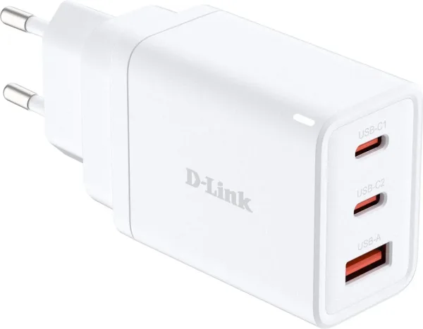 D-LINK CARGADOR PARED UNIVERSAL TOMA DE CORRIENTE/2xUSB-C/2xUSB-A 65W