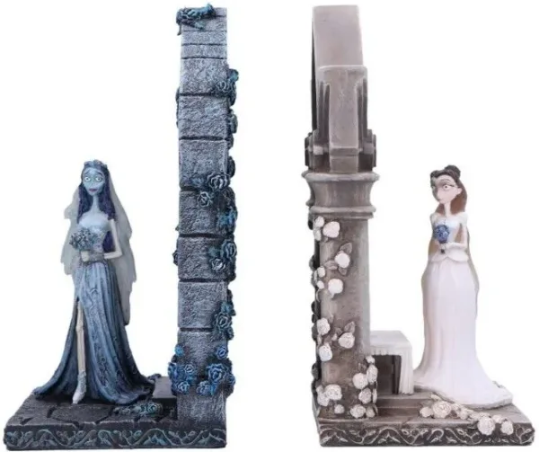 Sujetalibros la novia cadaver emily y victoria