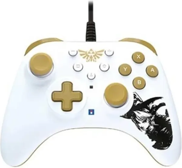 Gamepad hori nintendo switch the legend of zelda blanco