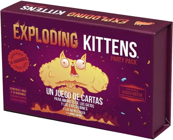Juego de mesa asmodee exploding kittens party pack pegi 7
