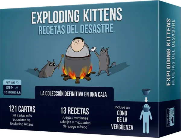 Juego de mesa exploding kittens recetas del desastre pegi 7