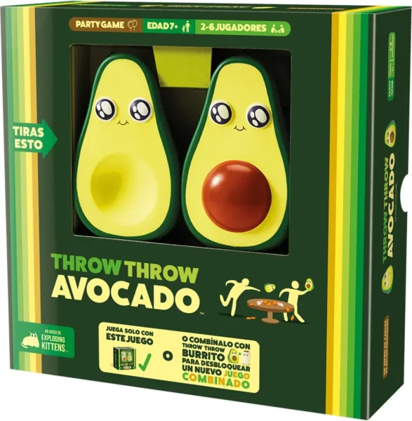 Juego de mesa throw throw avocado pegi 7