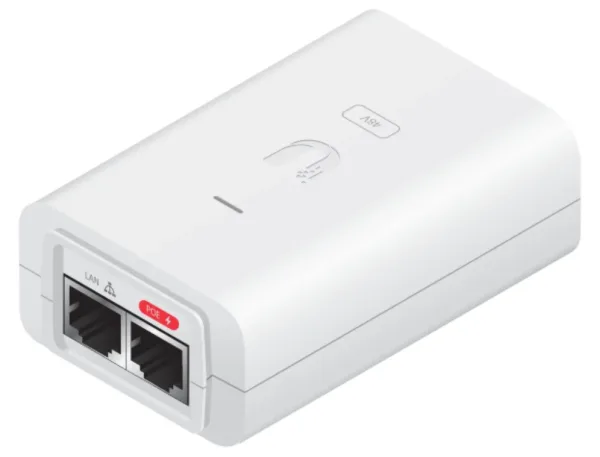 Inyector PoE Ubiquiti PoE-24-24W-Wh PoE Adapter 24V 1A 10/100 Blanco