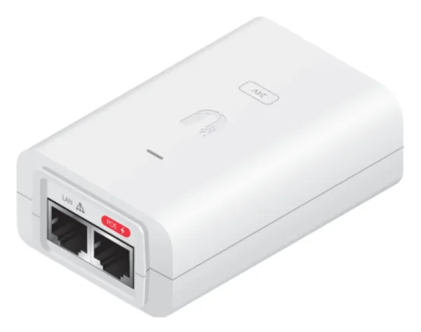 Inyector PoE Ubiquiti PoE-24-30W-G-Wh Isp PoE Injector 24V 30W 1,25A Giga Blanco