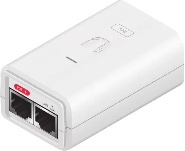 Inyector PoE Ubiquiti PoE-24-7W-G-Wh Isp PoE Injectors 24V 7W 0,3A Giga Blanco