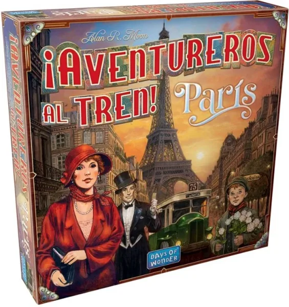 Juego de mesa ¡aventureros al tren! paris
