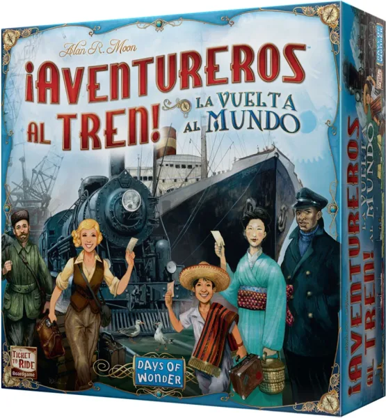 Juego de mesa ¡aventureros al tren! la vuelta al mundo pegi 8