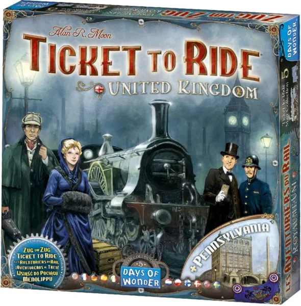 Juego de mesa ¡aventureros al tren! reino unido pegi 8