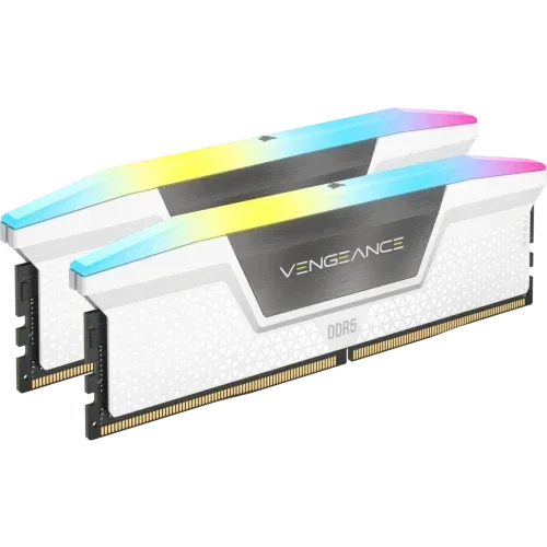 Memoria Corsair DDR5 32GB 2X16GB Pc6000 Vengeance RGB Blanca Cmh32Gx5M2E6000C36W