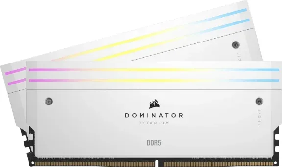 DDR5 64 GB(2X32Kit) 6600 Dominator Titanium RGB White Corsair