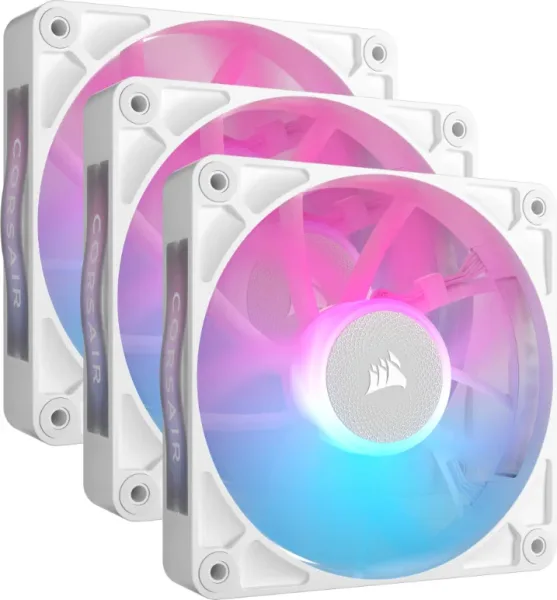 VENTILADOR CAJA CORSAIR RX RGB SERIES iCUE LINK RX120 RGB BLANCO TRIPLE PACK CO-9051022-WW