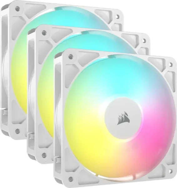 Corsair RS120 ARGB Carcasa del ordenador Ventilador 12 cm Blanco 3 pieza(s)
