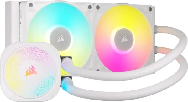 Corsair iCUE LINK TITAN RX RGB Procesador Sistema de refrigeración líquida todo en uno 12 cm Blanco 1 pieza(s)