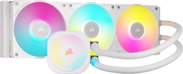 Corsair iCUE LINK TITAN RX RGB Procesador Sistema de refrigeración líquida todo en uno 12 cm Blanco 1 pieza(s)