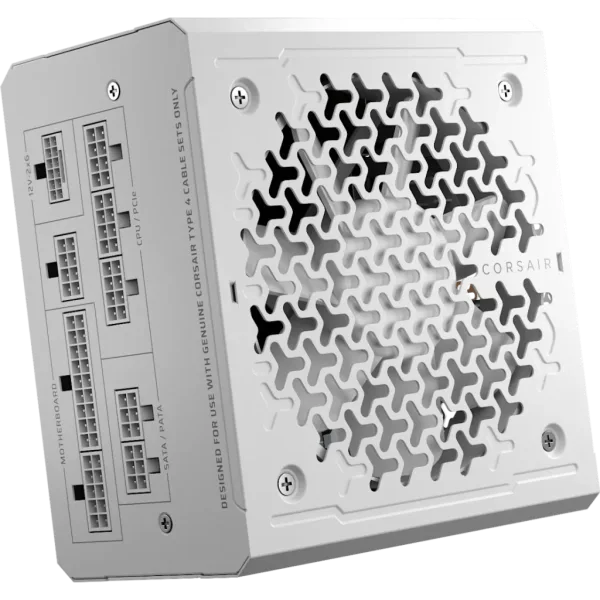 Fuente Aliment. Corsair Rm1000E (2025) 80+ Gold Full Modular Atx 3.0 1000 Watt Blanco Cp-9020294-Eu