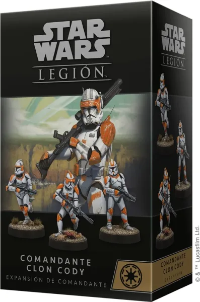 Juego de mesa star wars legion comandante clon cody edad recomendada 14 años