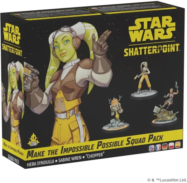 Juego de mesa star war shatterpoint make the impossible possible squad pack edad recomendada 14 años