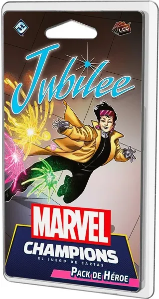 Juego de mesa marvel champions pack de heroe jubilee edad recomendada 14 años