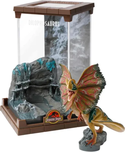 Figura the noble collection jurassic park dilophosaurus bendyfig diorama