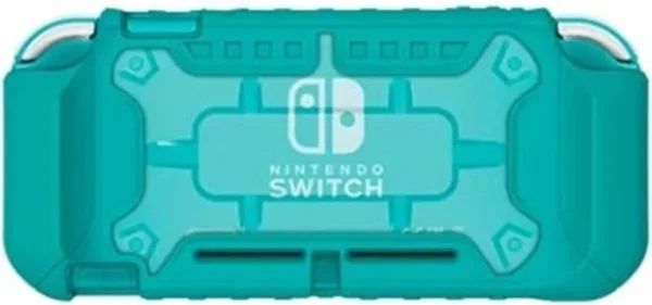 Carcasa hori nintendo switch hibrida turquesa tpu -  duraflexi -  resistente y flexible