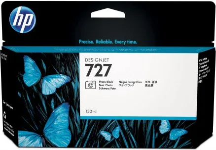 HP Cartucho de tinta DesignJet 727 negro fotográfico de 130 ml