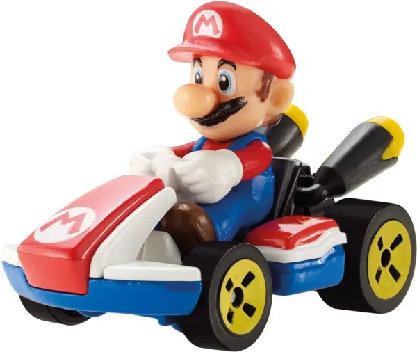 Figura mattel hot wheels mario kart -  mario