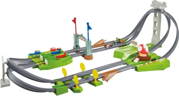 Circuito coches mattel hot wheels mario kart