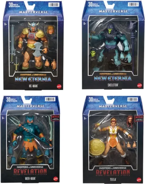 Surtido figuras mattel masters of the universe 6 unidades