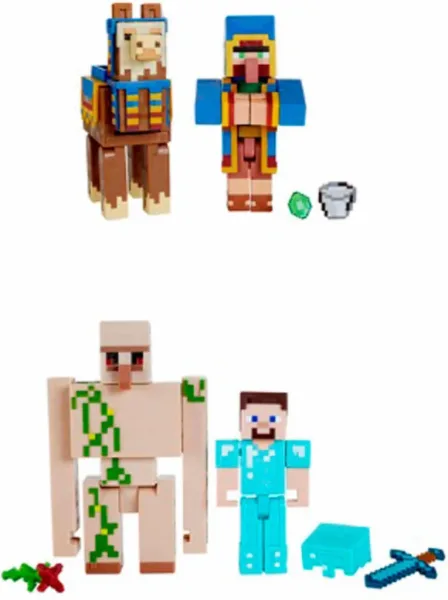 Pack 2 figuras mattel minecraft surtido aleatorio