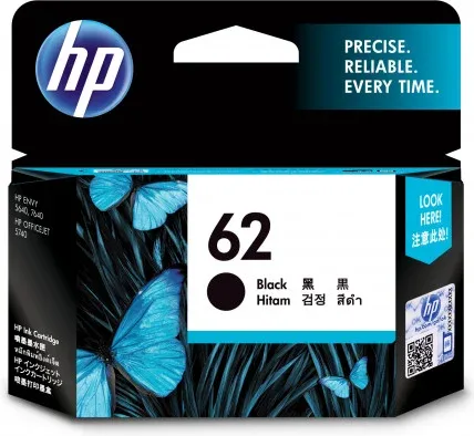 Hp 62 Cartucho de Tinta Hp62 Negro (C2P04Ae)