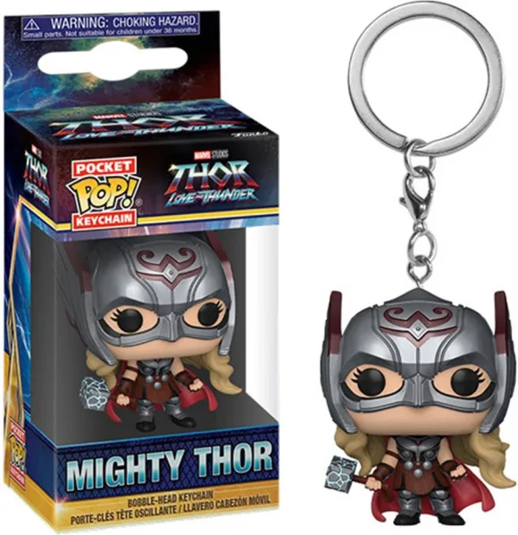 Llavero funko pop marvel pocket thor love and thunder mighty thor