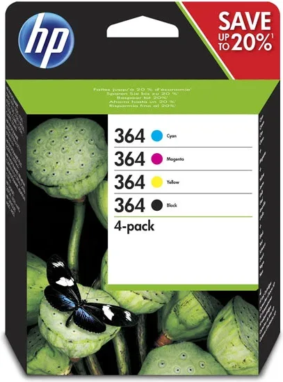 Hp 364 Cartucho de Tinta Hp364 Negro - Tricolor (N9J73Ae)