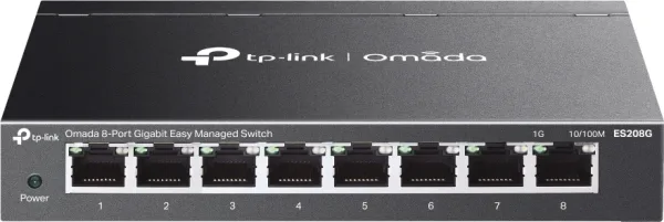 TP-Link ES208G switch Gestionado Gigabit Ethernet (10/100/1000) Negro