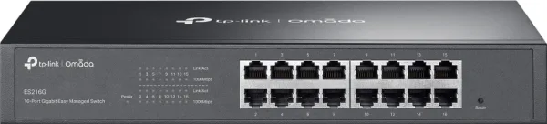TP-Link ES216G switch Gestionado Gigabit Ethernet (10/100/1000) Negro
