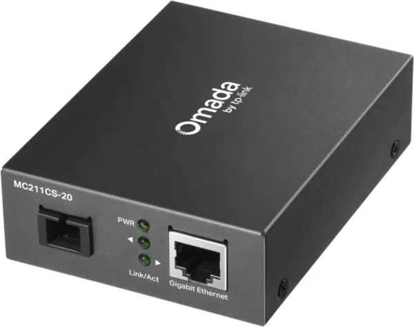 Conversor de Fibra Bidireccional Omada Monomodo Mc211Cs-20