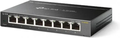 TP-LINK TL-SG108S No administrado L2 Gigabit Ethernet (10/100/1000) Negro