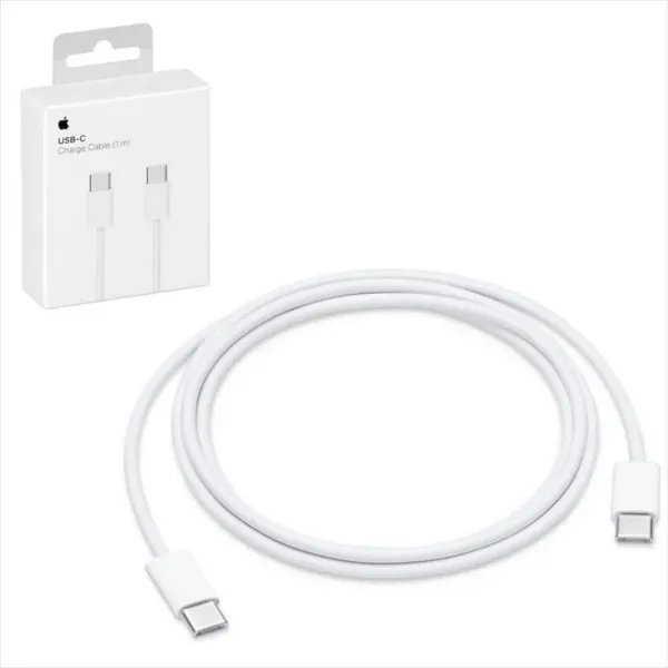 Cable original apple iphone USB tipo c a USB tipo c -  1 m - blanco