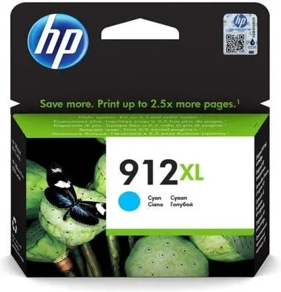 Cartucho de Tinta Original HP nº912 XL Alta Capacidad/ Cian
