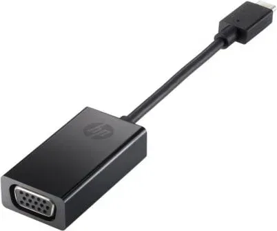 Conversor HP 4SH06AA/ USB Tipo-C Macho - VGA Hembra/ 7.6cm/ Negro