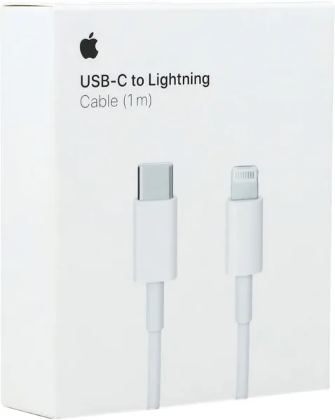 Cable original apple iphone USB tipo c a lightning - 1m  - mm0a3zm - a - blanco