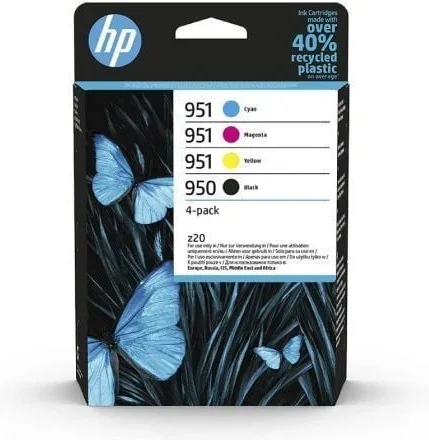 Cartucho de Tinta Original HP nº950 + nº951 Cian/ Magenta/ Amarillo/ Negro