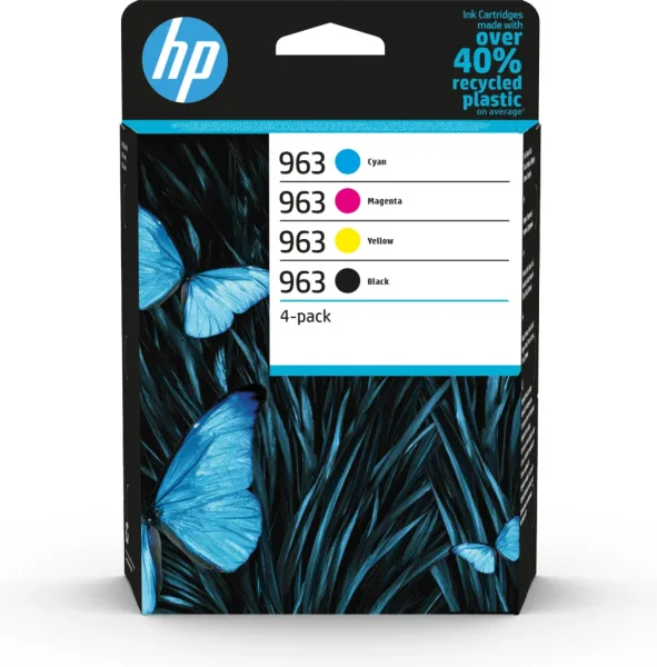 Cartucho de Tinta Original HP nº963 Multipack/ Cian/ Magenta/ Amarillo/ Negro