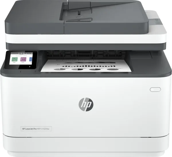 Multifuncion laser hp pro 3102fdw monocromo fax a4 -  33ppm -  USB -  WiFi -  duplex impresion